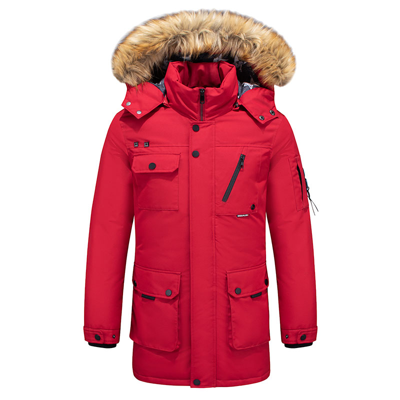 red parka manufacture