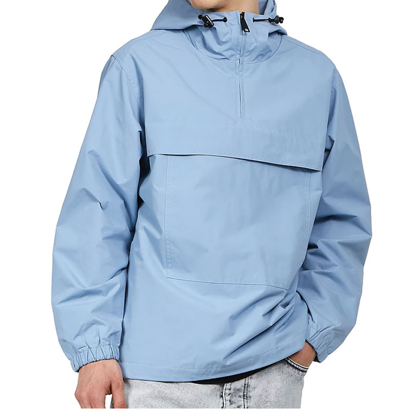 blue men windbreaker jacket