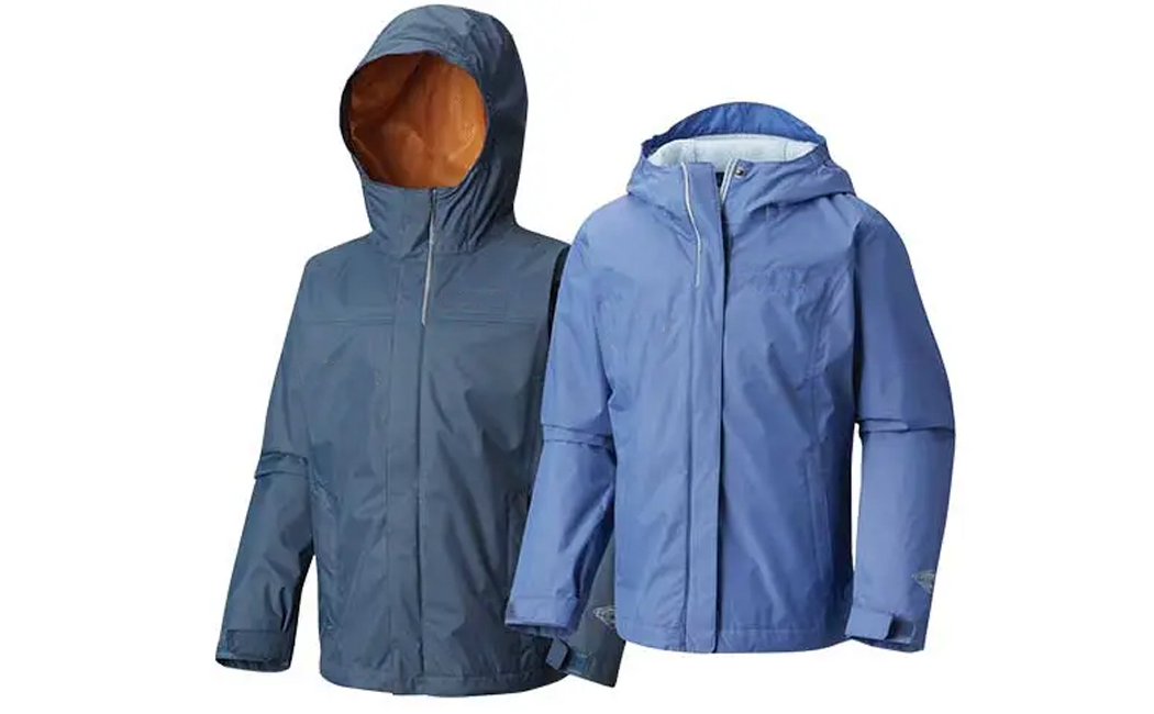 wholesale blue and grey rain jacket